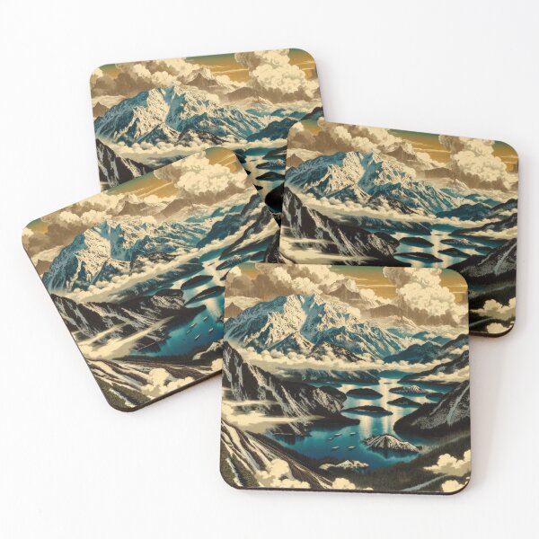 Item preview, Hanuyi Peak Wonders - A Contemporary Ukiyo-e Nature Landscape designed and sold by Kijiermono.