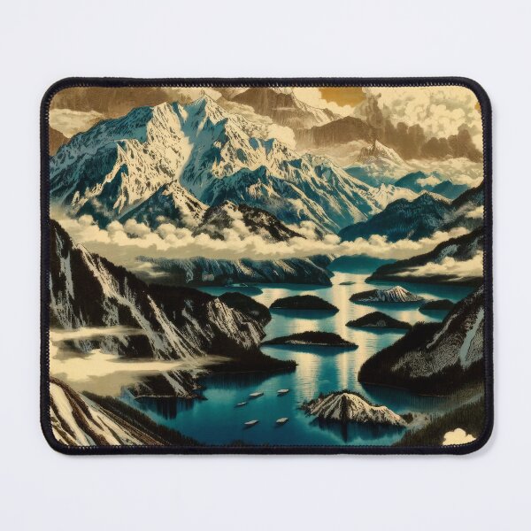 Item preview, Hanuyi Peak Wonders - A Contemporary Ukiyo-e Nature Landscape designed and sold by Kijiermono.