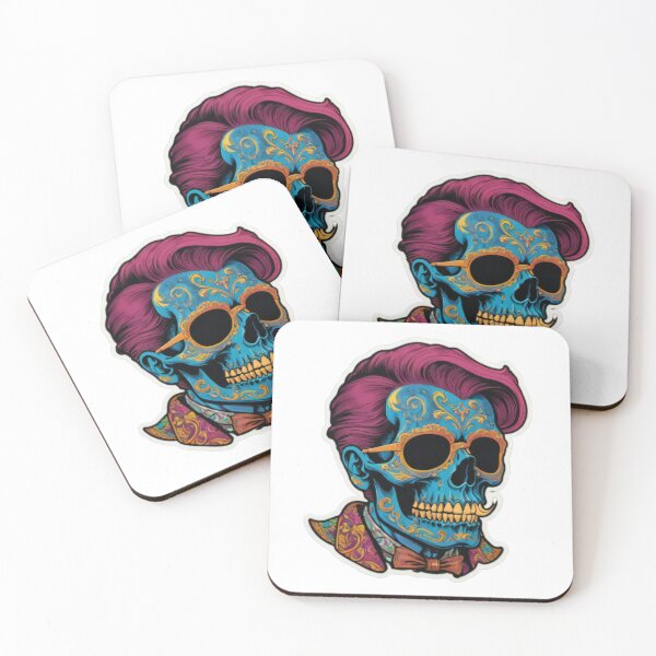 Item preview, Skull Style: A Vibrant Pop Art Statement designed and sold by ImmersiveArt Era.