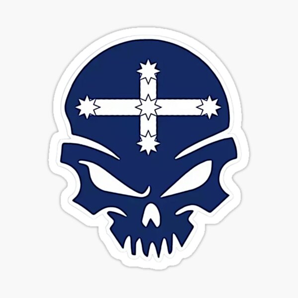 Artikel-Vorschau von Australische Eureka Stockade Totenkopfflagge, designt und verkauft von RENAGADE4LYF.