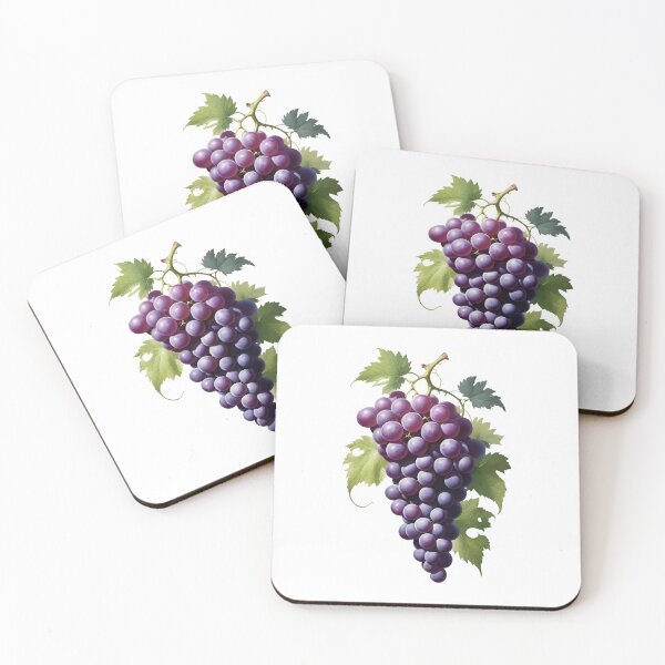 Item preview, Ripe bunch of grapes with leaves designed and sold by MadinaFatt.