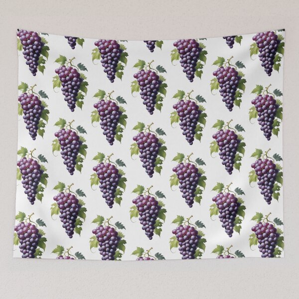 Item preview, Ripe bunch of grapes with leaves designed and sold by MadinaFatt.