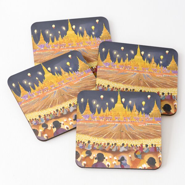 Item preview, Myanmar Candle Festival, Thadingyut designed and sold by BurmaThreads.