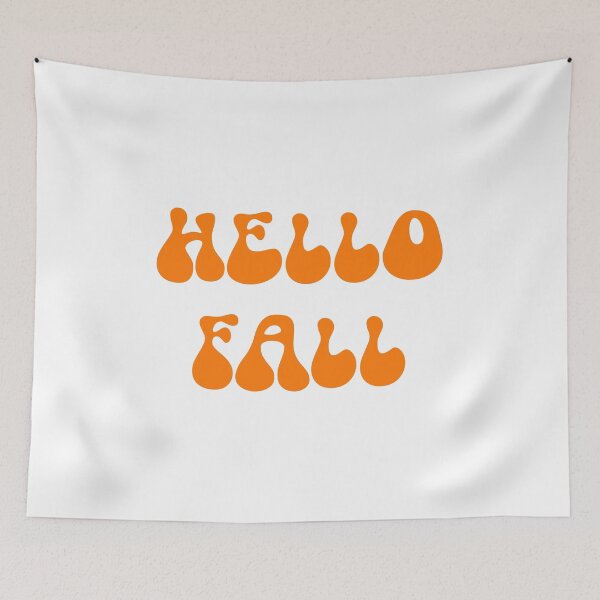 Item preview, HELLO FALL TEXT designed and sold by Mahakamel.
