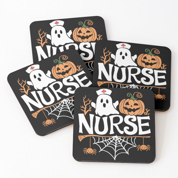 Item preview, Funny Nurse Halloween Ghost Design designed and sold by Quirky Shirts.