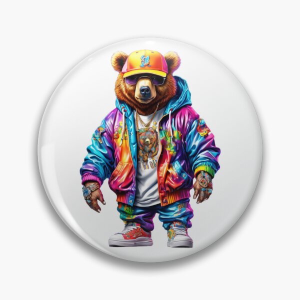 Item preview, cool bear street art designed and sold by Romainmanetti.