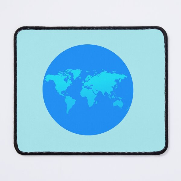 Item preview, Blue dot with world map designed and sold by AlbertoRuiZ.
