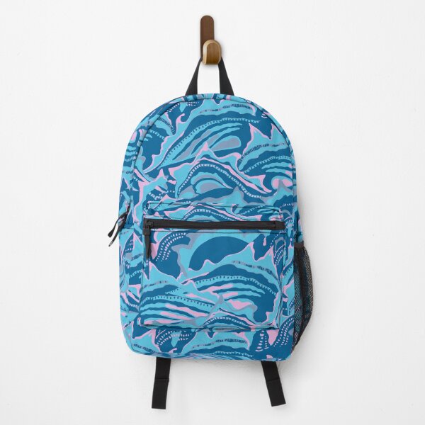Item preview, Abstract Scallops, Blue-pink version designed and sold by Alex  Blud.