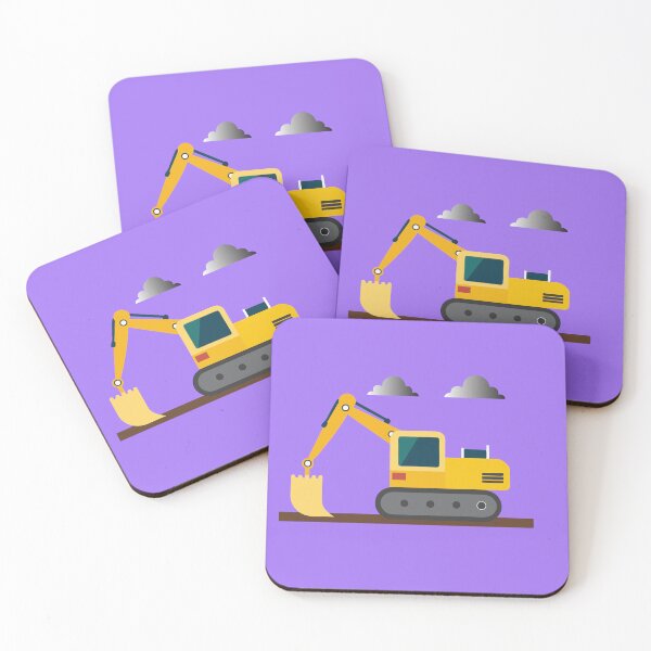 Item preview, Yellow Excavator at Construction Site designed and sold by PholPol1959.