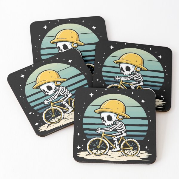 Item preview, Funny Skeleton Riding Bike Design designed and sold by Quirky Shirts.