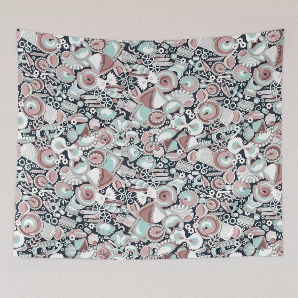Item preview, Italian Pasta, Turquoise and beige version designed and sold by Alex  Blud.