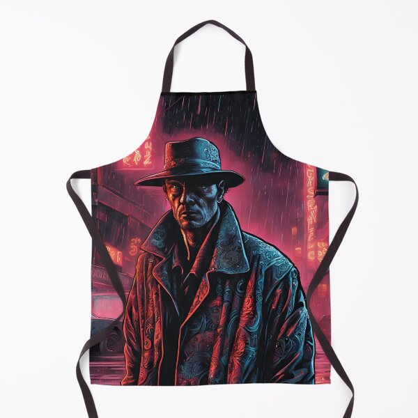 Item preview, Cyberpunk Detective in Neon Nightscape designed and sold by mkzmerch.