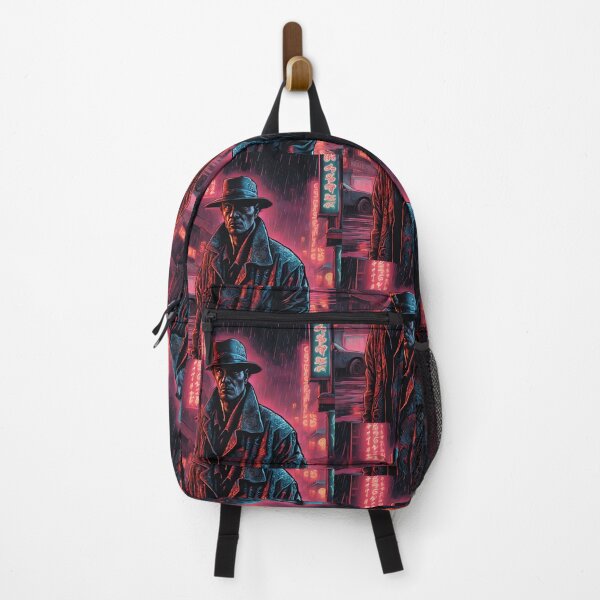 Item preview, Cyberpunk Detective in Neon Nightscape designed and sold by mkzmerch.