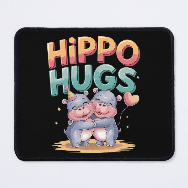 Item preview, Hippo Hugs - Festive Love with Moo Deng designed and sold by VioladesignByRW.