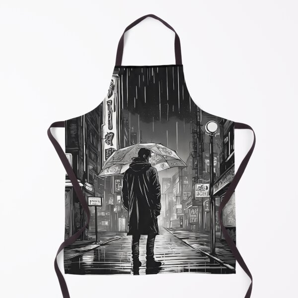 Item preview, Noir City Stroll: Cyberpunk Streets in Rain designed and sold by mkzmerch.