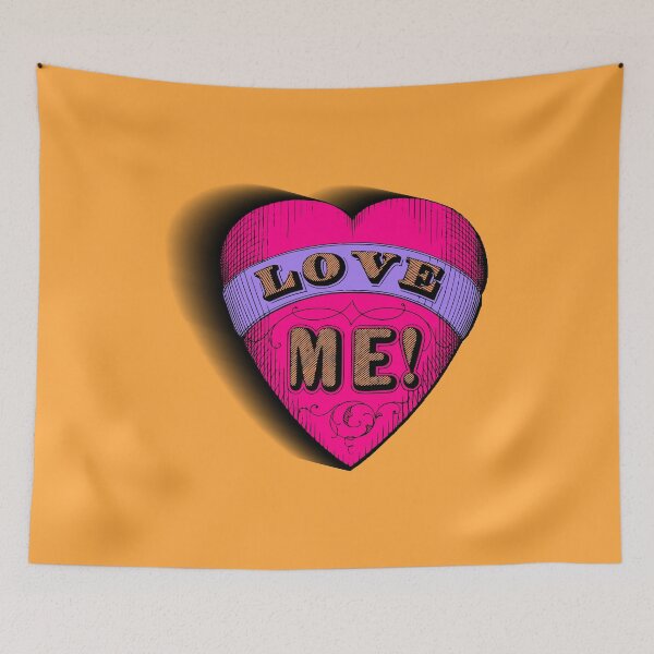 Item preview, Love Me Bright Pink Love Heart designed and sold by KeksWorkroom.