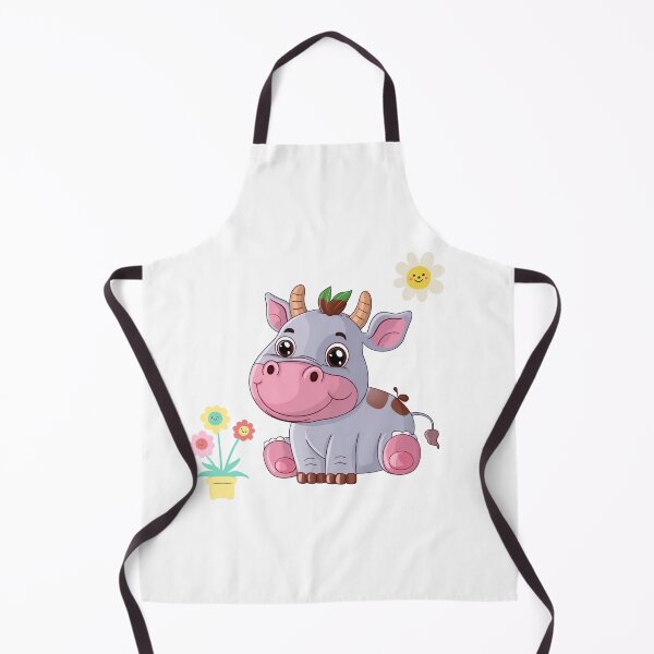Item preview, Little cute smiling Cow Cartoon  designed and sold by Samonshop.