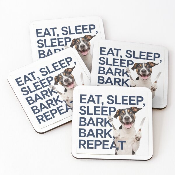 Item preview, Eat, Sleep, Bark, Repeat - Fun Dog Design designed and sold by Petpixy.