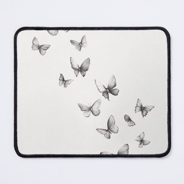 Item preview, Black and white monarch butterfly pencil drawing designed and sold by Pencil-Art.