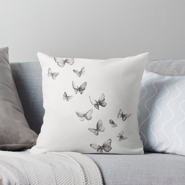 Item preview, Black and white monarch butterfly pencil drawing designed and sold by Pencil-Art.