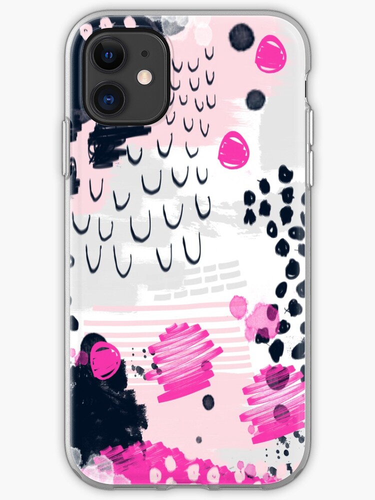 Eisley - Modern abstract painting in bright fun happy beachy colors for trendy girls college decor iPhone 11 case Eisley - Modern abstract painting in bright fun happy beachy colors for trendy girls college decor iPhone 11 case