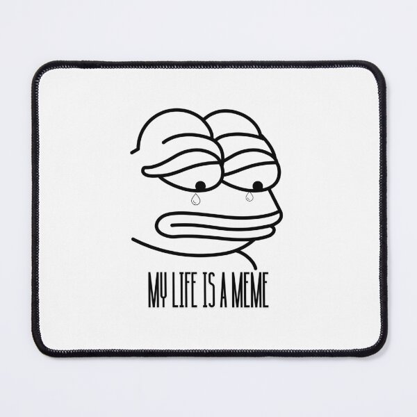 Item preview, MY LIFE IS A MEME.CUTE PICTURE OF A FROG MEME designed and sold by infinitearte.