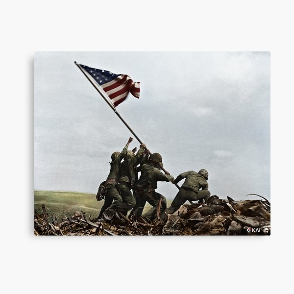 Item preview, Raising the Flag on Iwo Jima, 1945 colorized designed and sold by KAI-Studio.