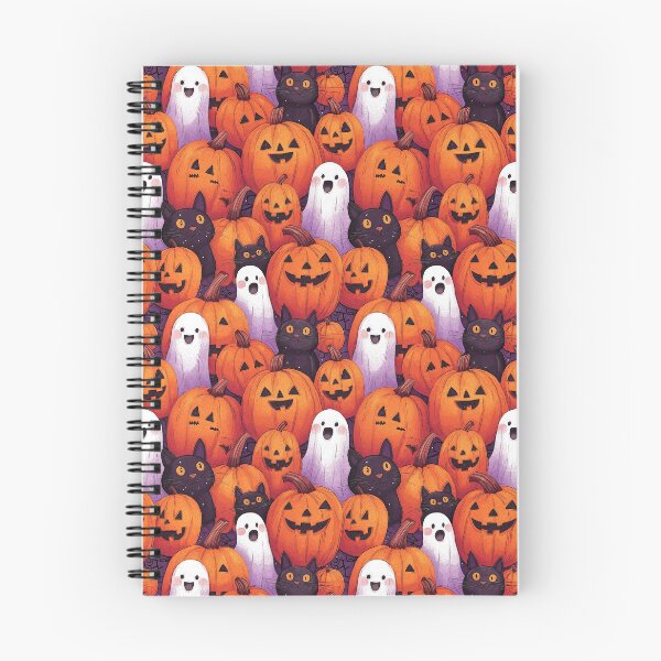 Item preview, Spooky Cute Halloween Pumpkin and Ghost Pattern designed and sold by DiShepherd.
