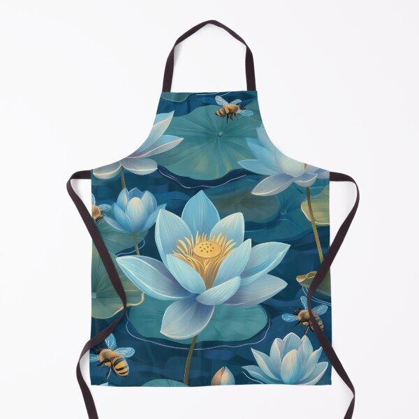 Item preview, Blue Lotus Seamless Pattern designed and sold by ThaiArtShop.