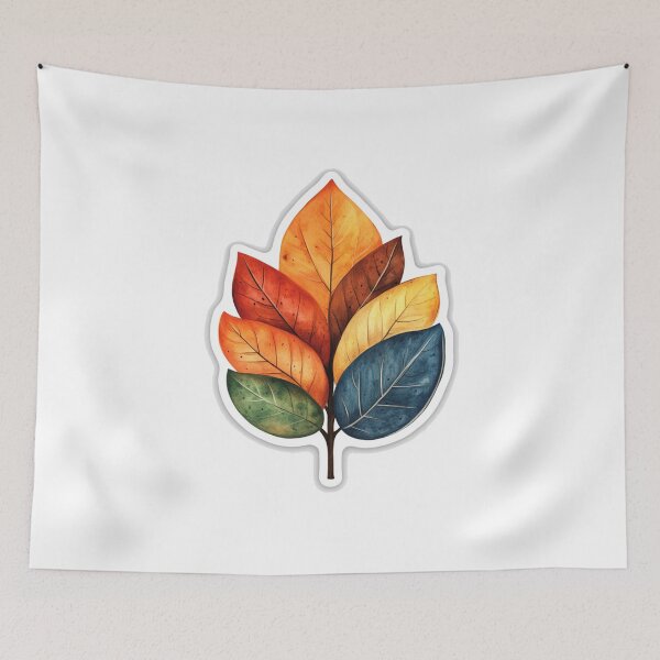 Item preview, Autumn colors leaf sticker designed and sold by SmileshareShop.