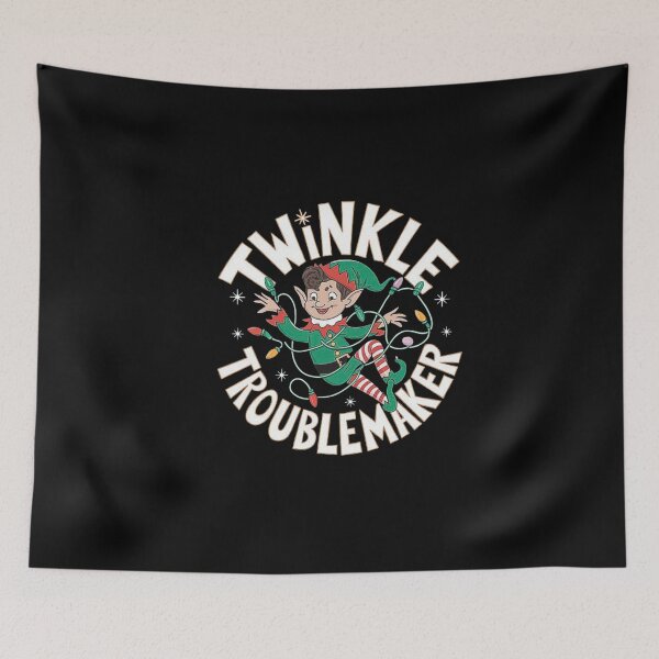Item preview, Twinkle Troublemaker: Playful Elf Christmas Design designed and sold by love3617.