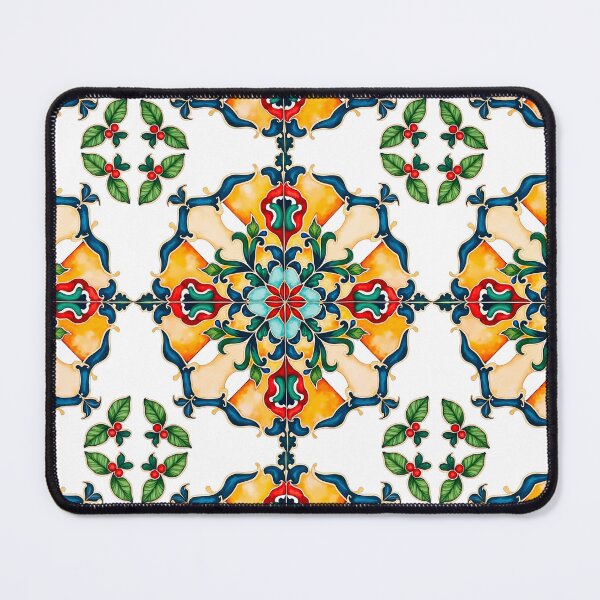 Item preview, Mediterranean,colorful,mistletoe ,mosaic tiles art designed and sold by MariaMarinova.