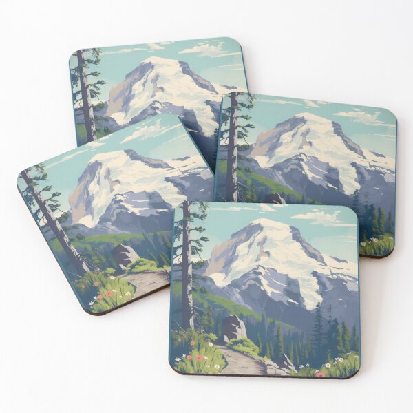 Item preview, Mount Rainier National Park designed and sold by WanderlustArtsy.