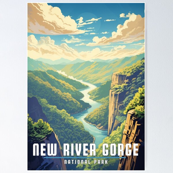 Item preview, New River Gorge National Park designed and sold by WanderlustArtsy.