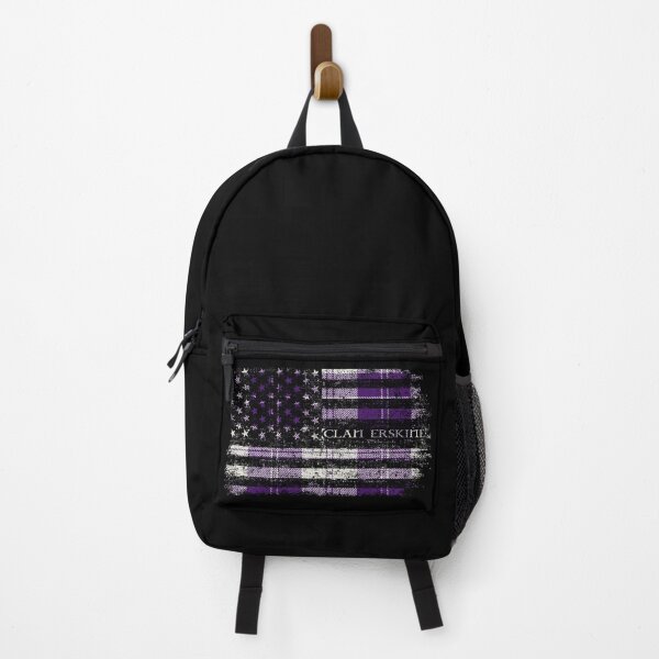 Item preview, Clan Erskine Purple Scottish tartan US flag Scotland designed and sold by Clan1093.