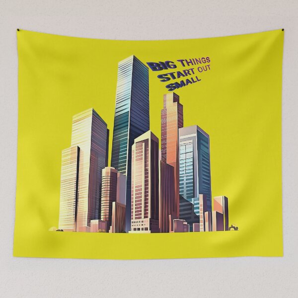 Item preview, "Big Things Begin Small" designed and sold by MYTHIC PEEL STICKERS.