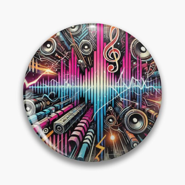 Item preview, Electric Soundwave Graffiti Explosion designed and sold by aunins7.