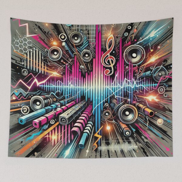 Item preview, Electric Soundwave Graffiti Explosion designed and sold by aunins7.