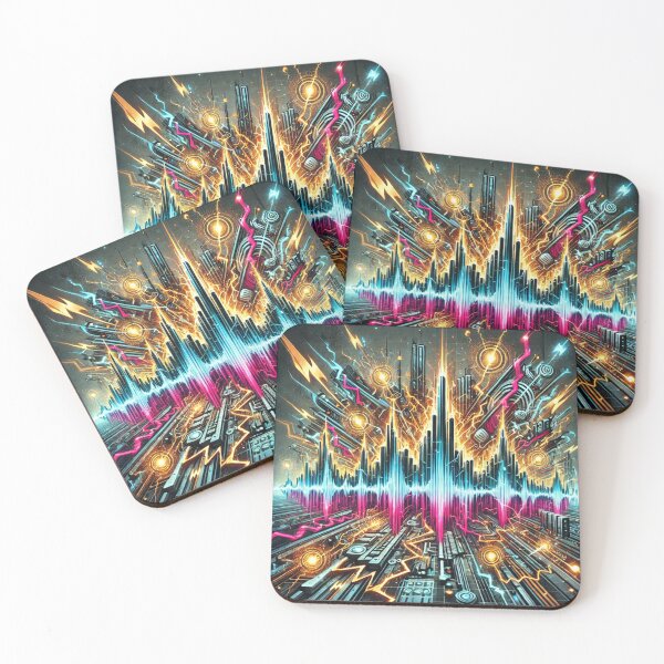 Item preview, High-Frequency Soundwave Explosion Art designed and sold by aunins7.