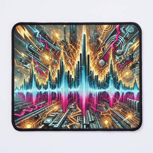 Item preview, High-Frequency Soundwave Explosion Art designed and sold by aunins7.