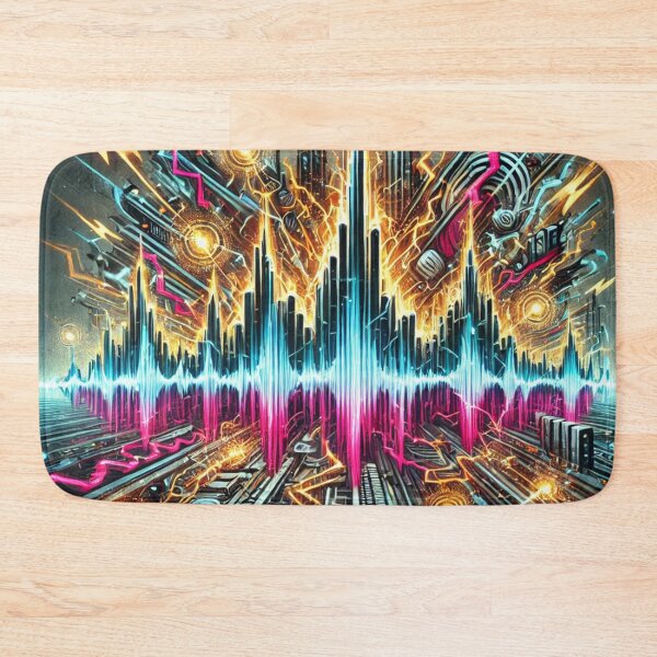 Item preview, High-Frequency Soundwave Explosion Art designed and sold by aunins7.