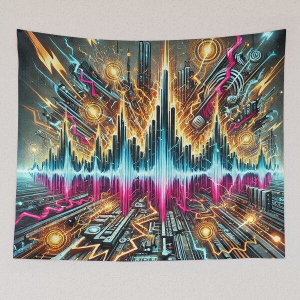 Item preview, High-Frequency Soundwave Explosion Art designed and sold by aunins7.