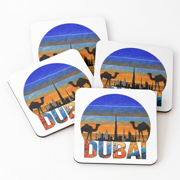 Item preview, Dubai Burj Khalifa Vintage United Arab Emirates Camel Graphic Design designed and sold by ELBERSAID.