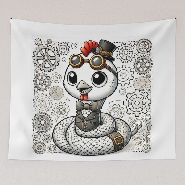 Item preview, Steampunk Chicken Snake designed and sold by Sillytoe.
