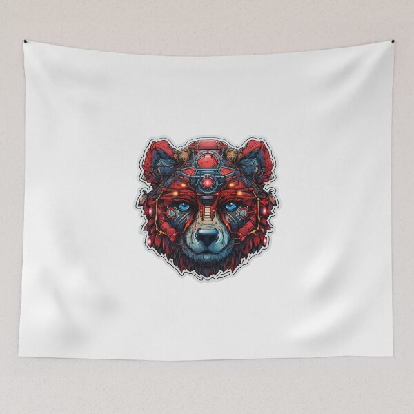 Item preview, Cyber Bear // Brown bear // Animal // Cyber Animal // Future // Animal Warrior designed and sold by SMARTKIT  DESIGNAGENCY.