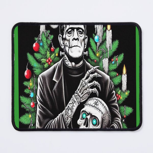 Item preview, Alternative, Frankenstein, monster Horror Christmas card, universal monsters, hammer horror Mary Shelley, gothic designed and sold by blackdoggdesign.