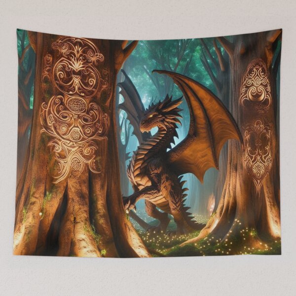 Item preview, Dragon Guardian of the Enchanted Forest designed and sold by TeslaSt0re.