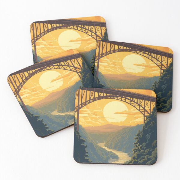 Item preview, New River Gorge National Park Sunset designed and sold by WanderlustArtsy.