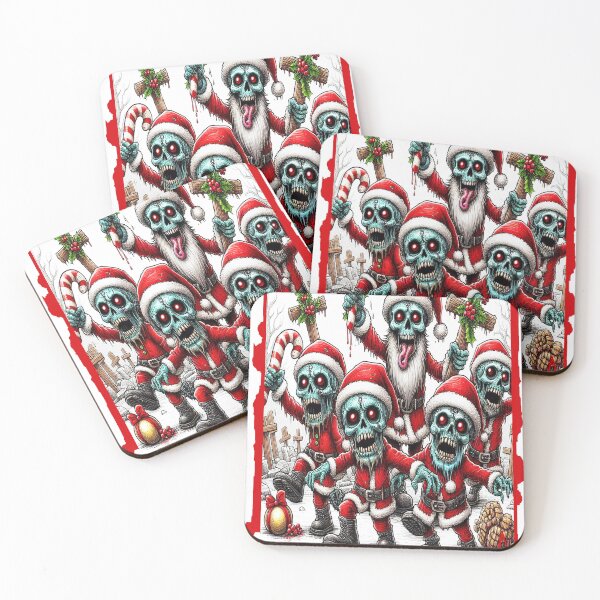 Item preview, Alternative, Cute, Zombie, Santa, monster Horror Christmas, card, Greeting, Card, hammer horror, classic, gift, designed and sold by blackdoggdesign.
