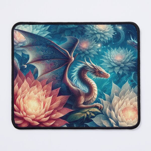 Item preview, Dragon Amidst the Blossoming Lotus designed and sold by TeslaSt0re.